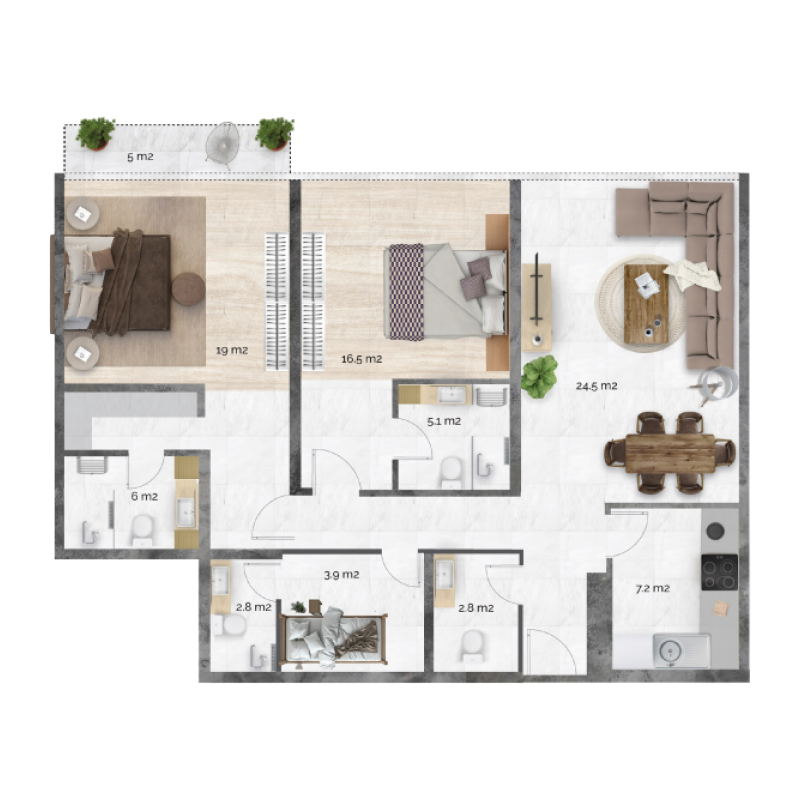 Apartments plan