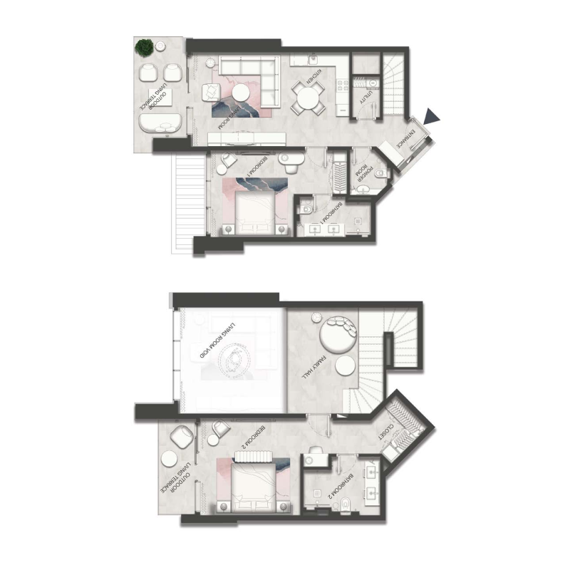 2 Bedroom Loft plan