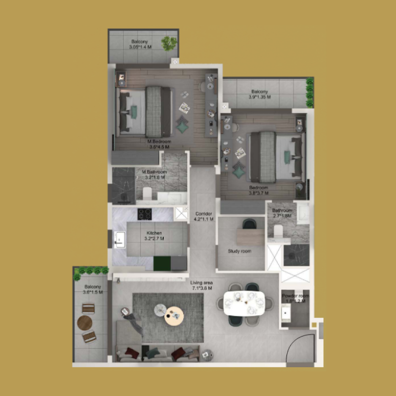 Apartments plan