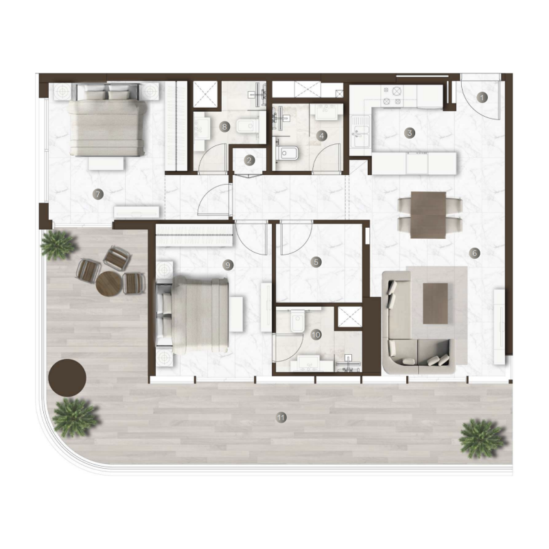 Apartments plan