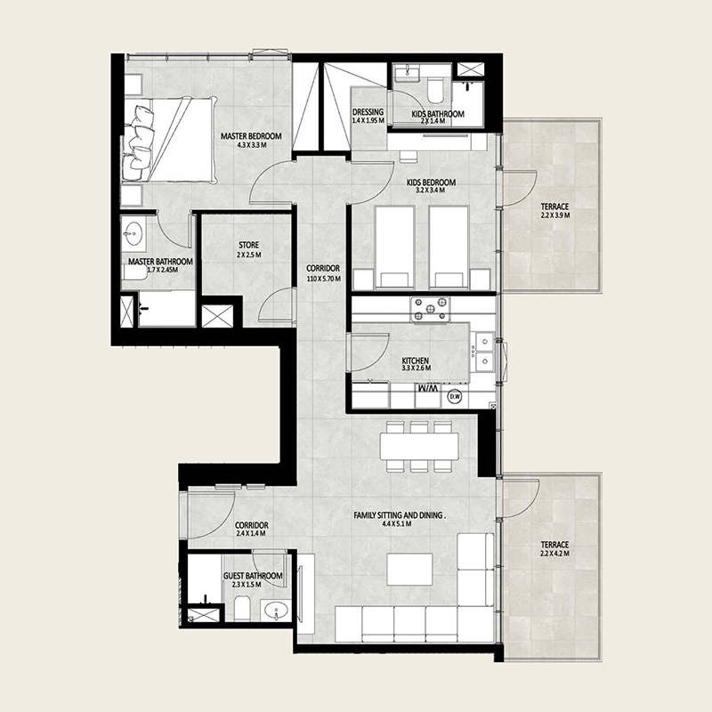Apartments plan