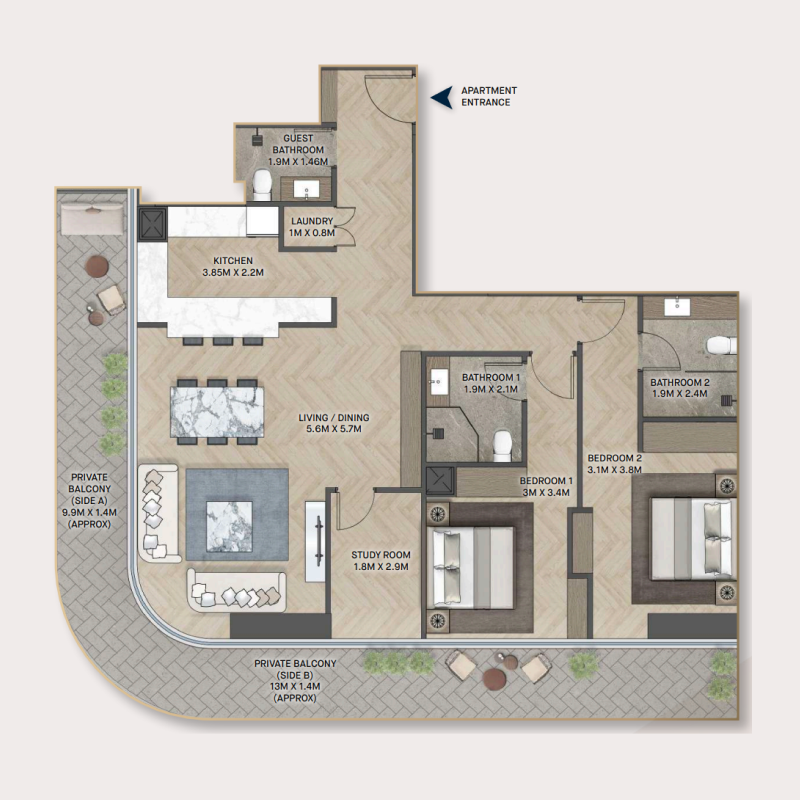 Apartments plan