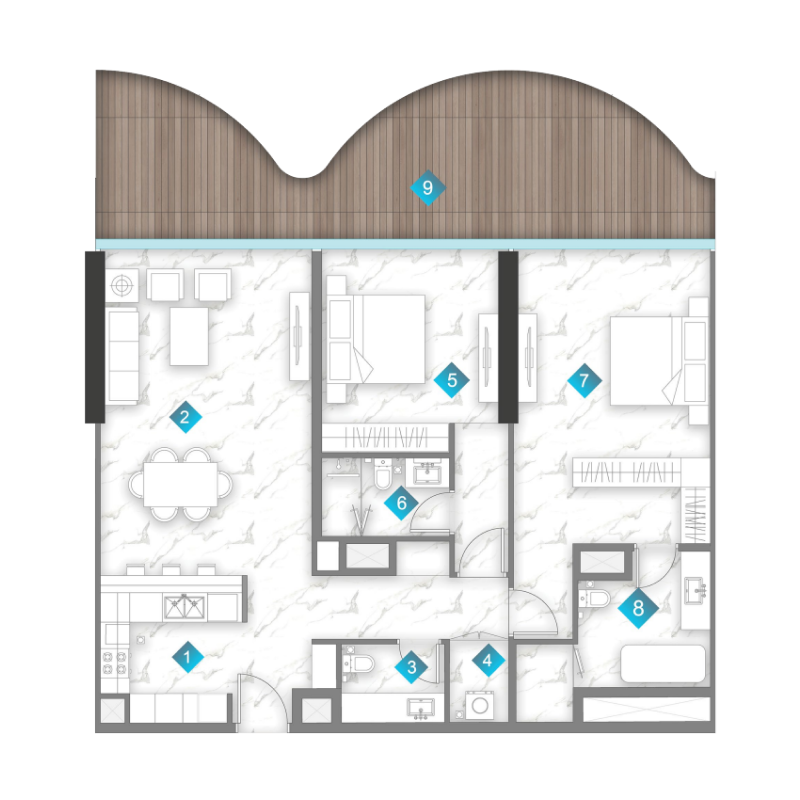 Apartments plan