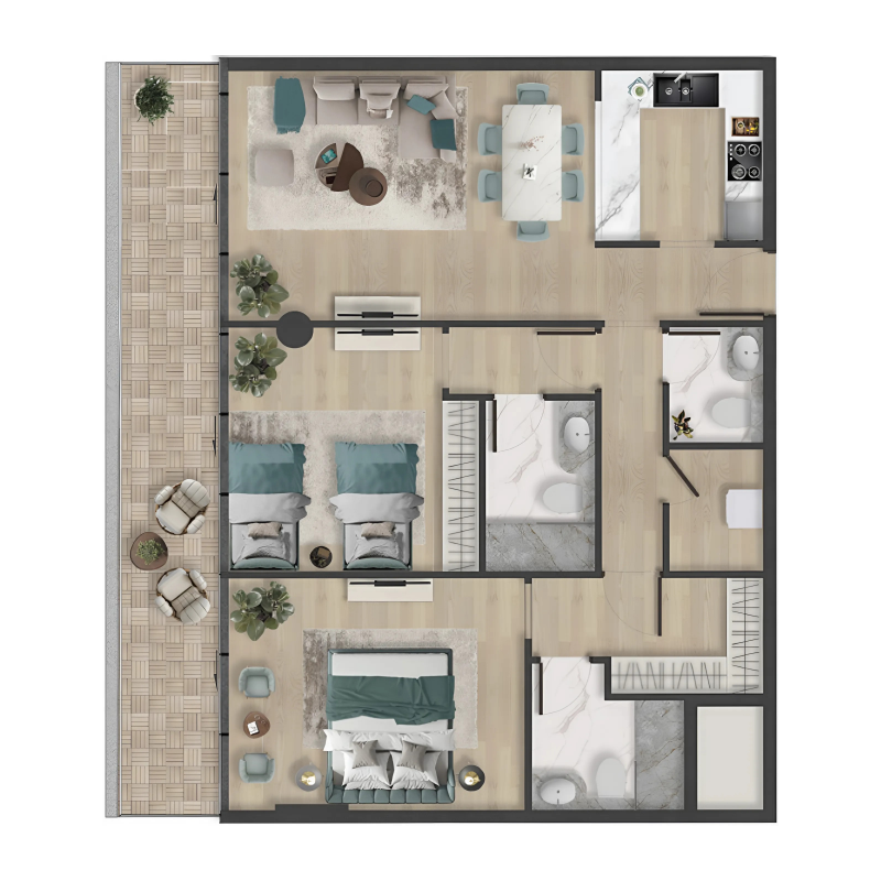 Apartments plan