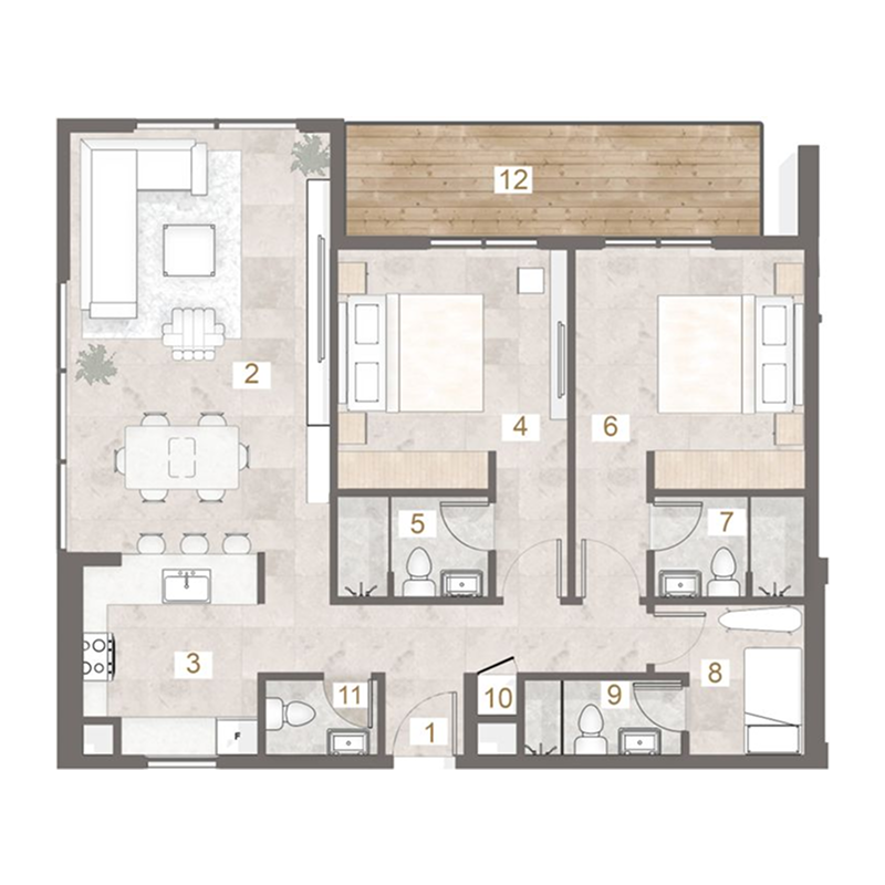 Apartments plan