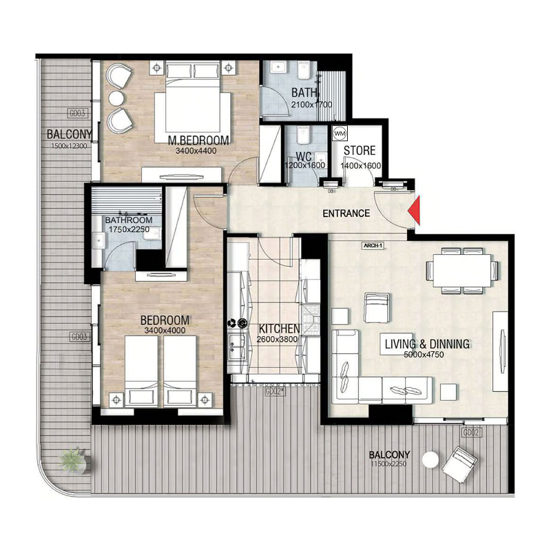 Apartments plan