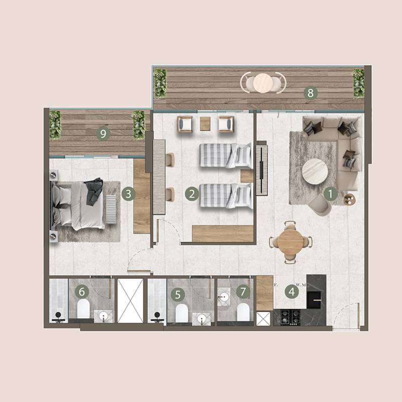 Apartments plan
