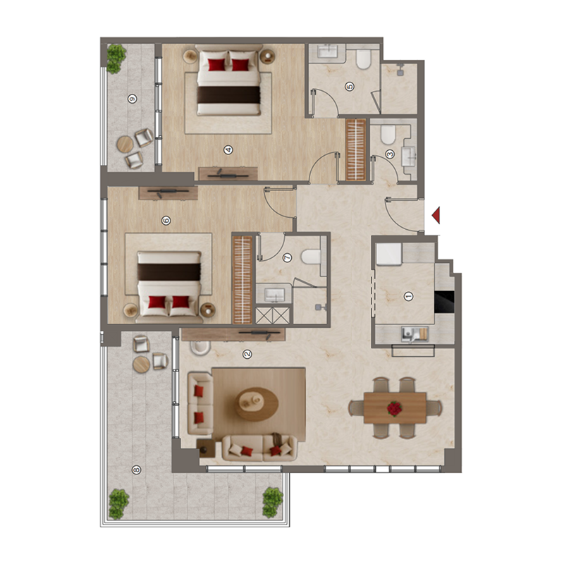 Apartments plan