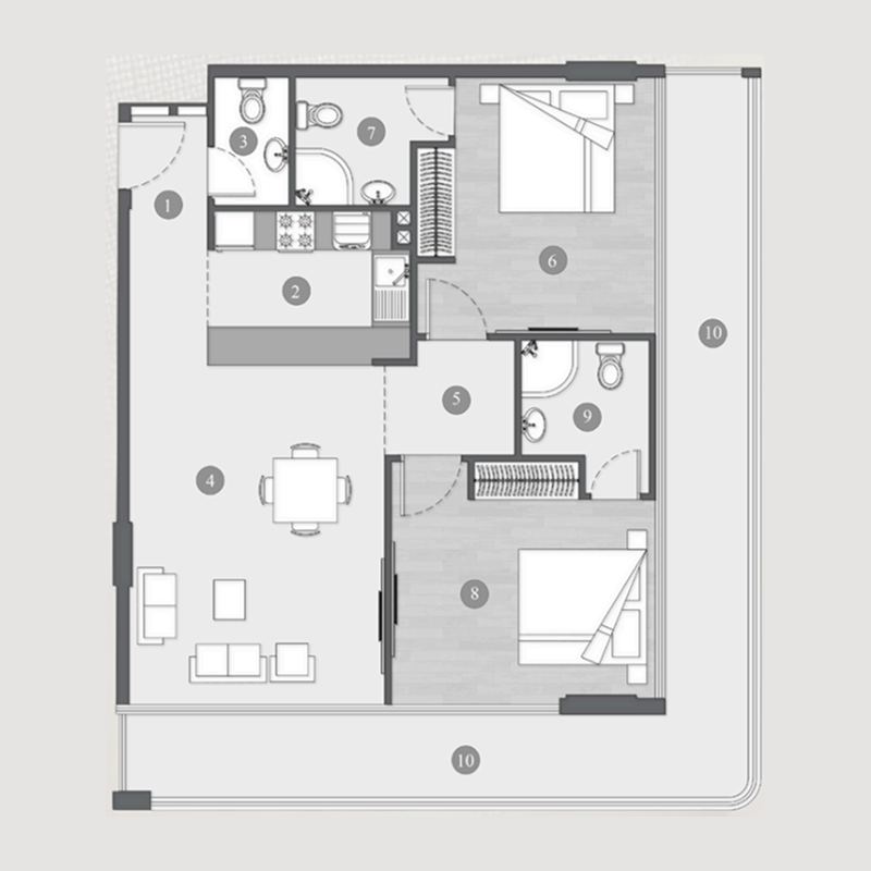 Apartments plan