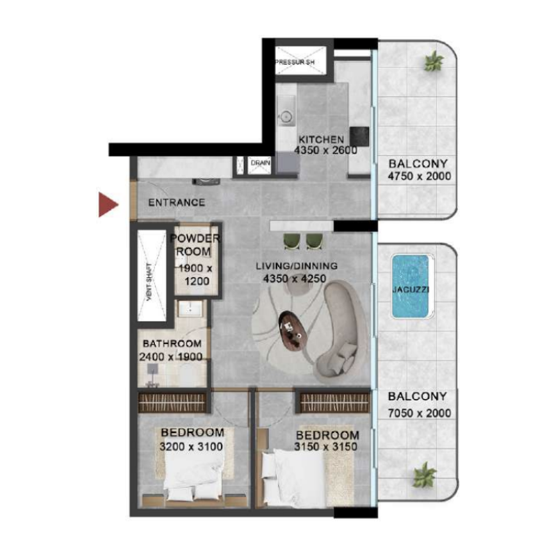 Apartments plan
