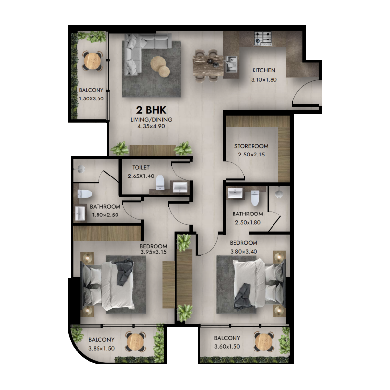 Apartments plan