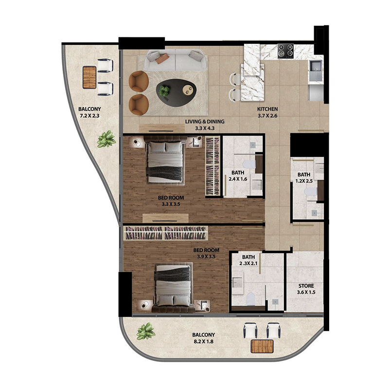 Apartments plan