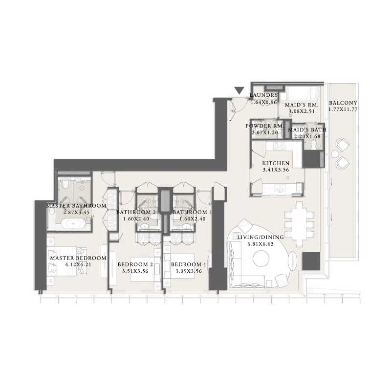 3 bedroom plan