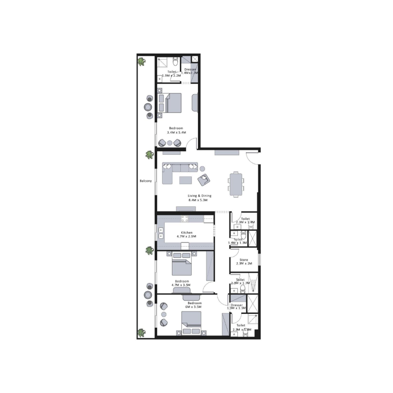 Apartments plan
