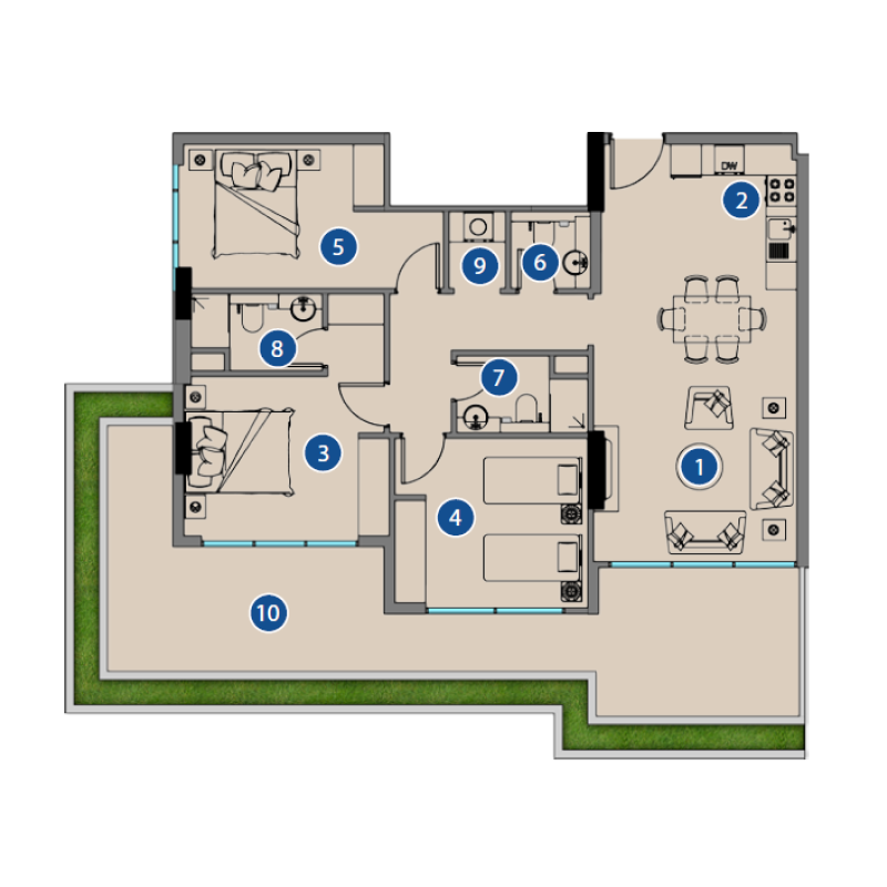 Apartments plan
