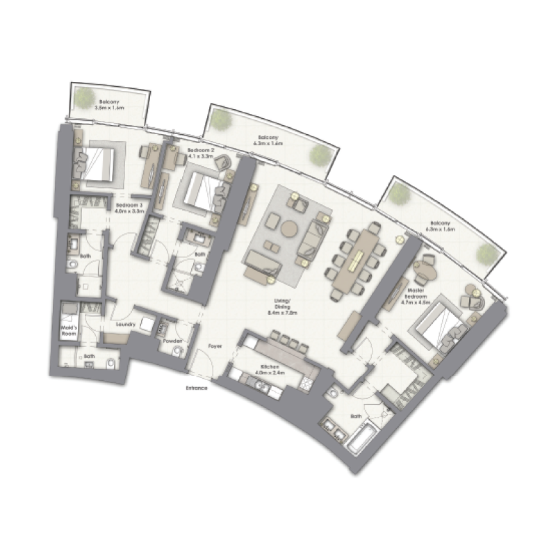 Apartments plan