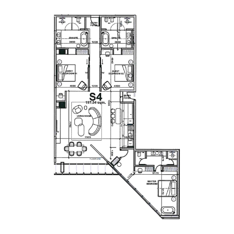 Hotel Apartments plan