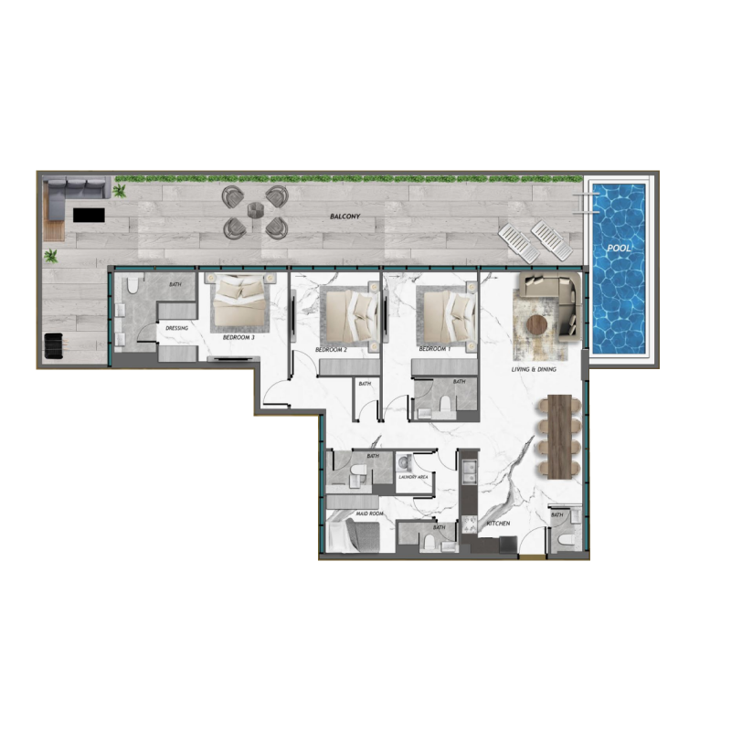 Penthouse plan