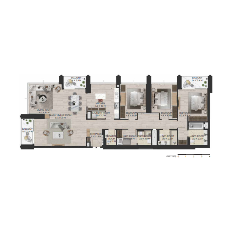 Apartments plan