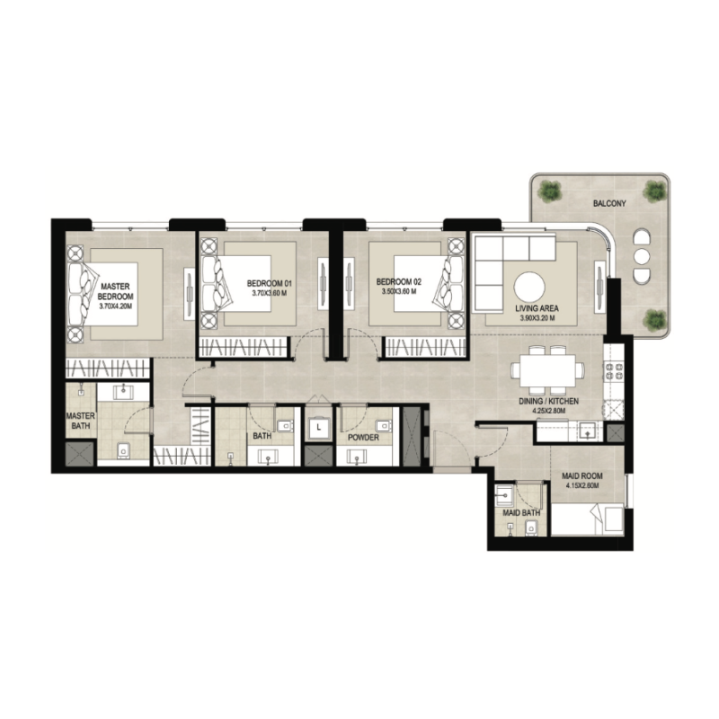 Apartments plan