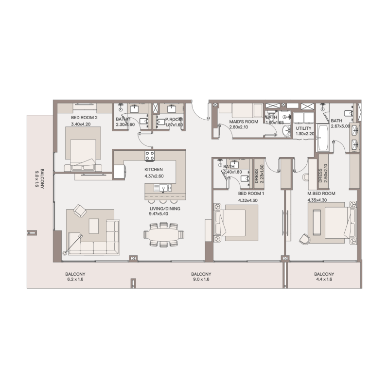 Apartments plan