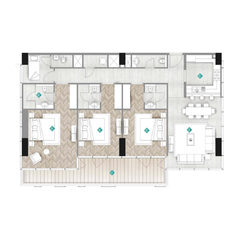 Apartments plan
