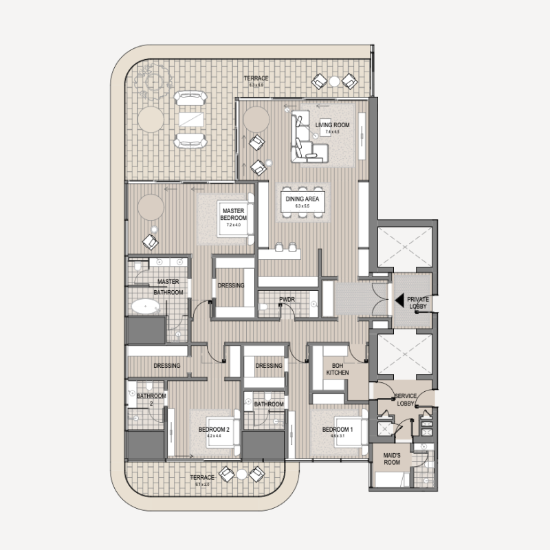 Apartments plan