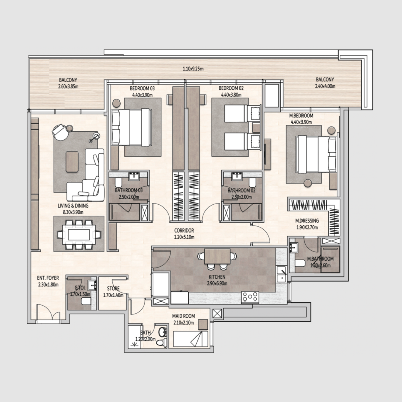 Apartments plan