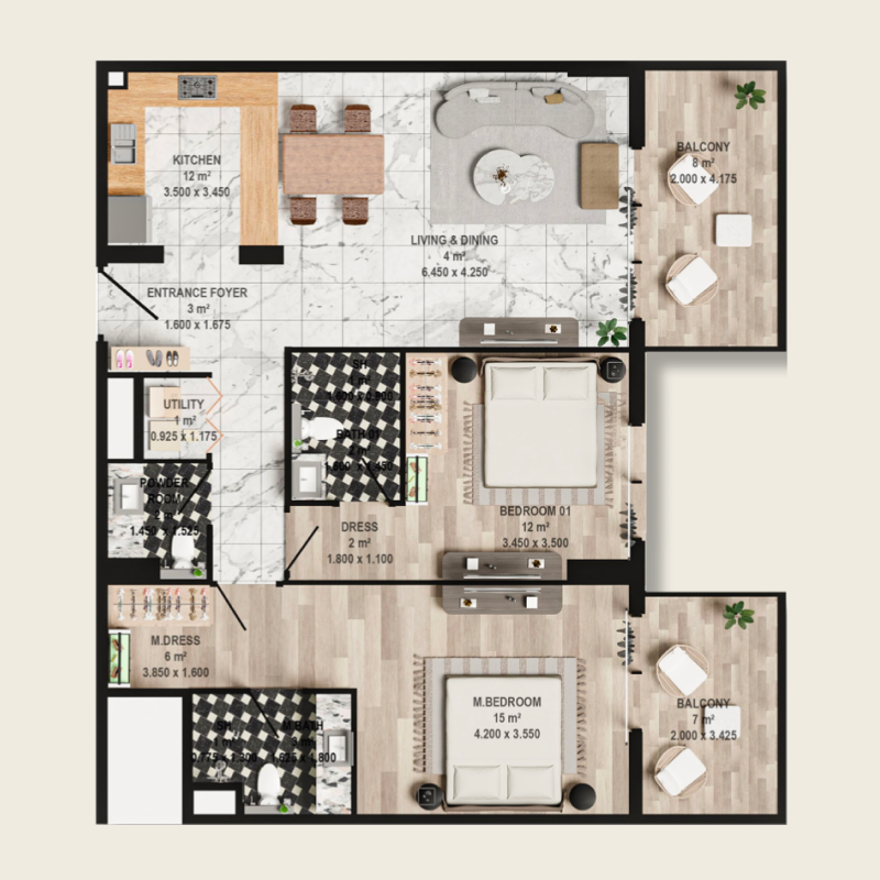 Apartments plan