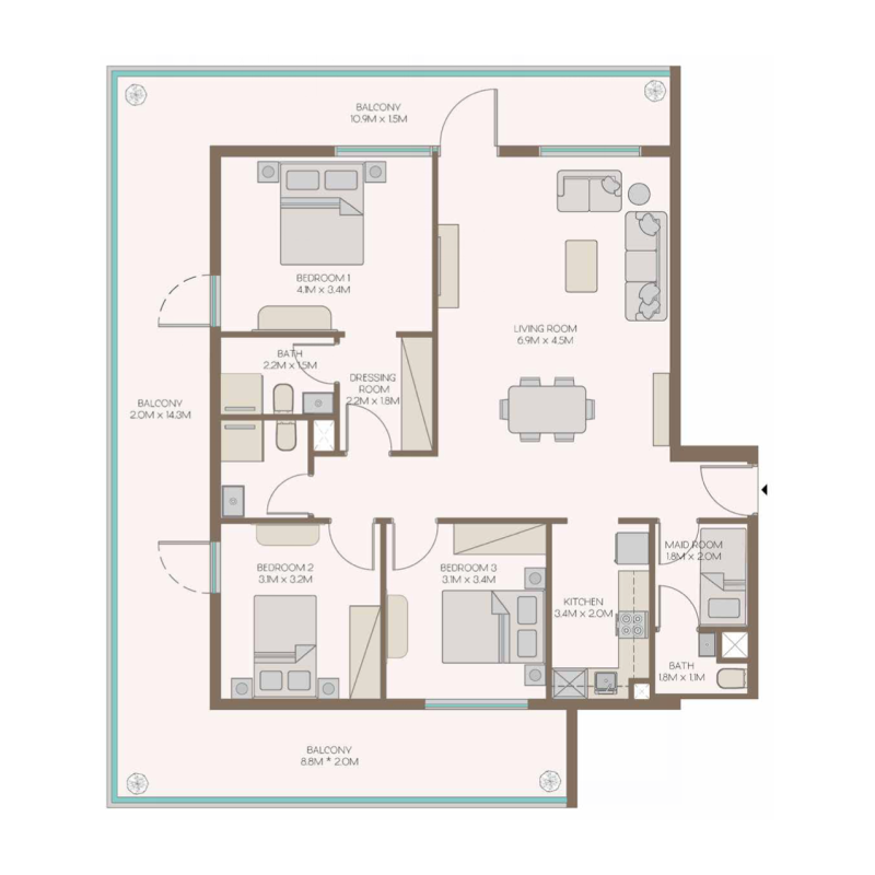 Apartments plan