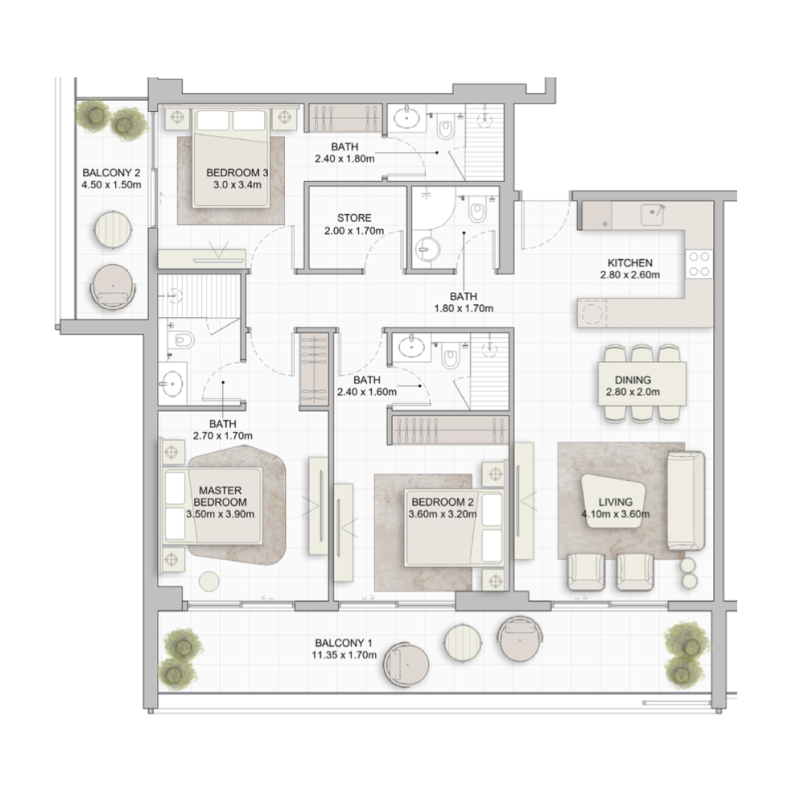 Apartments plan