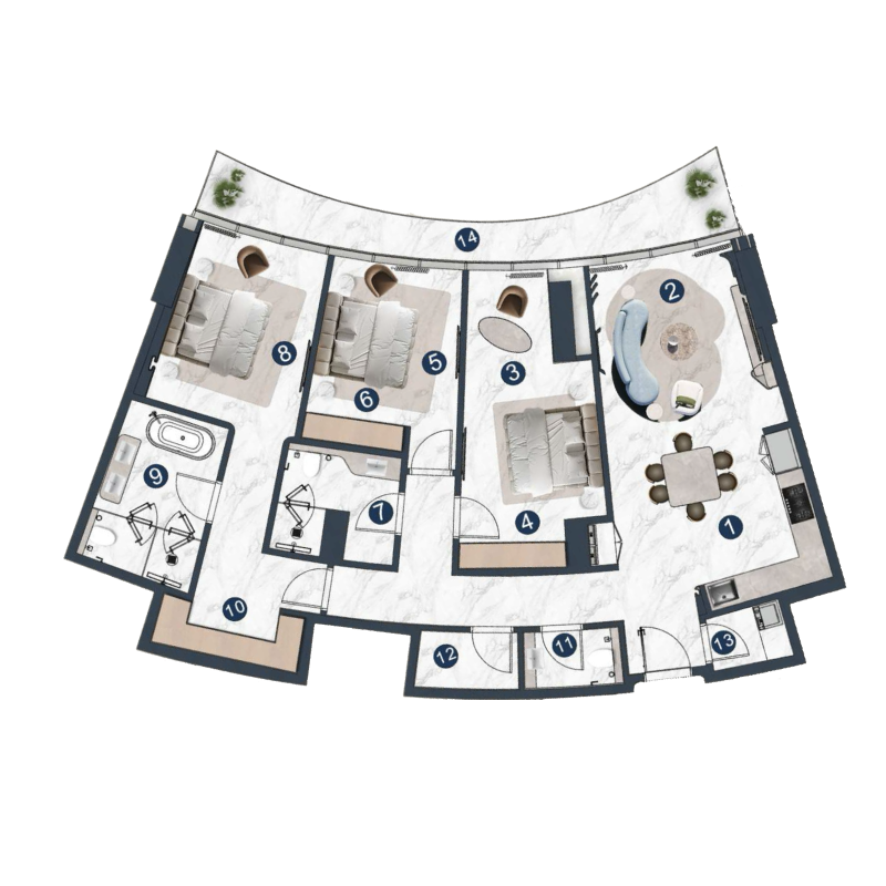 Apartments plan