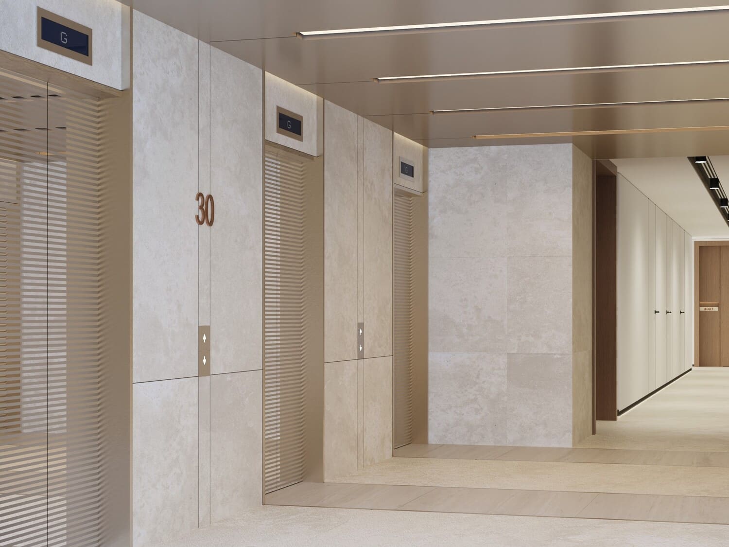 DIFC Heights Tower lobby 2