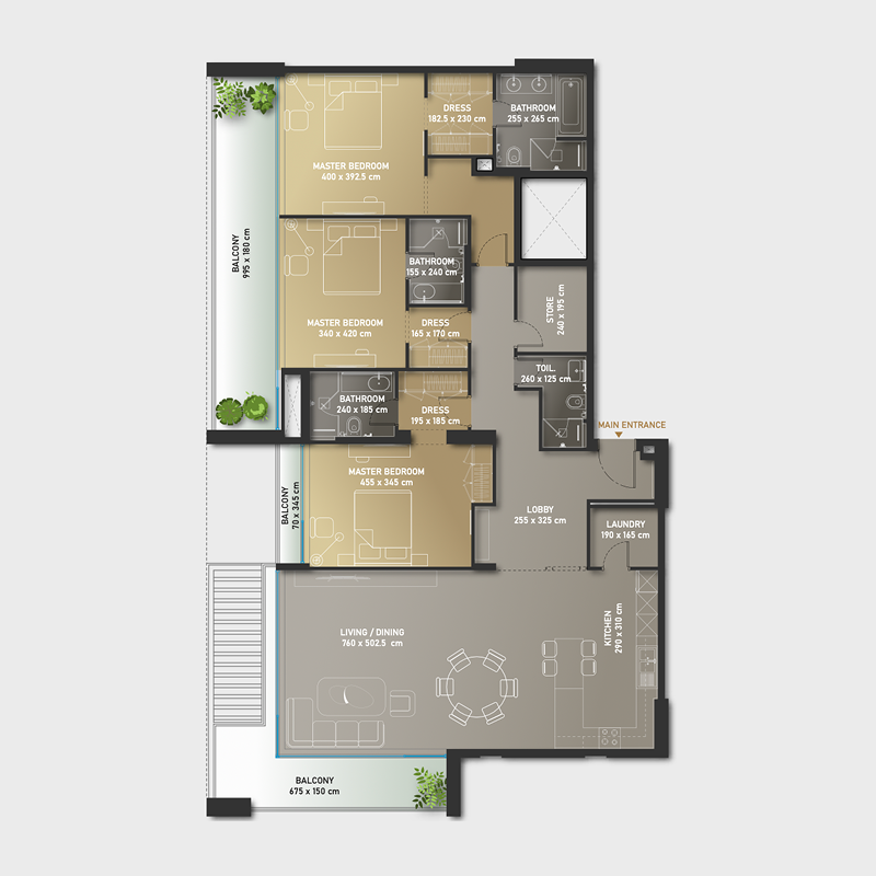 Apartments plan