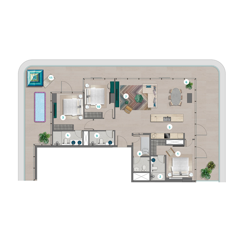 Apartments plan