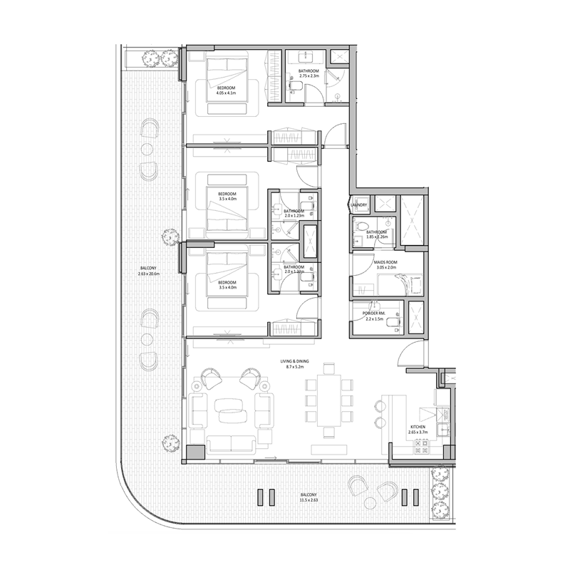 Apartments plan
