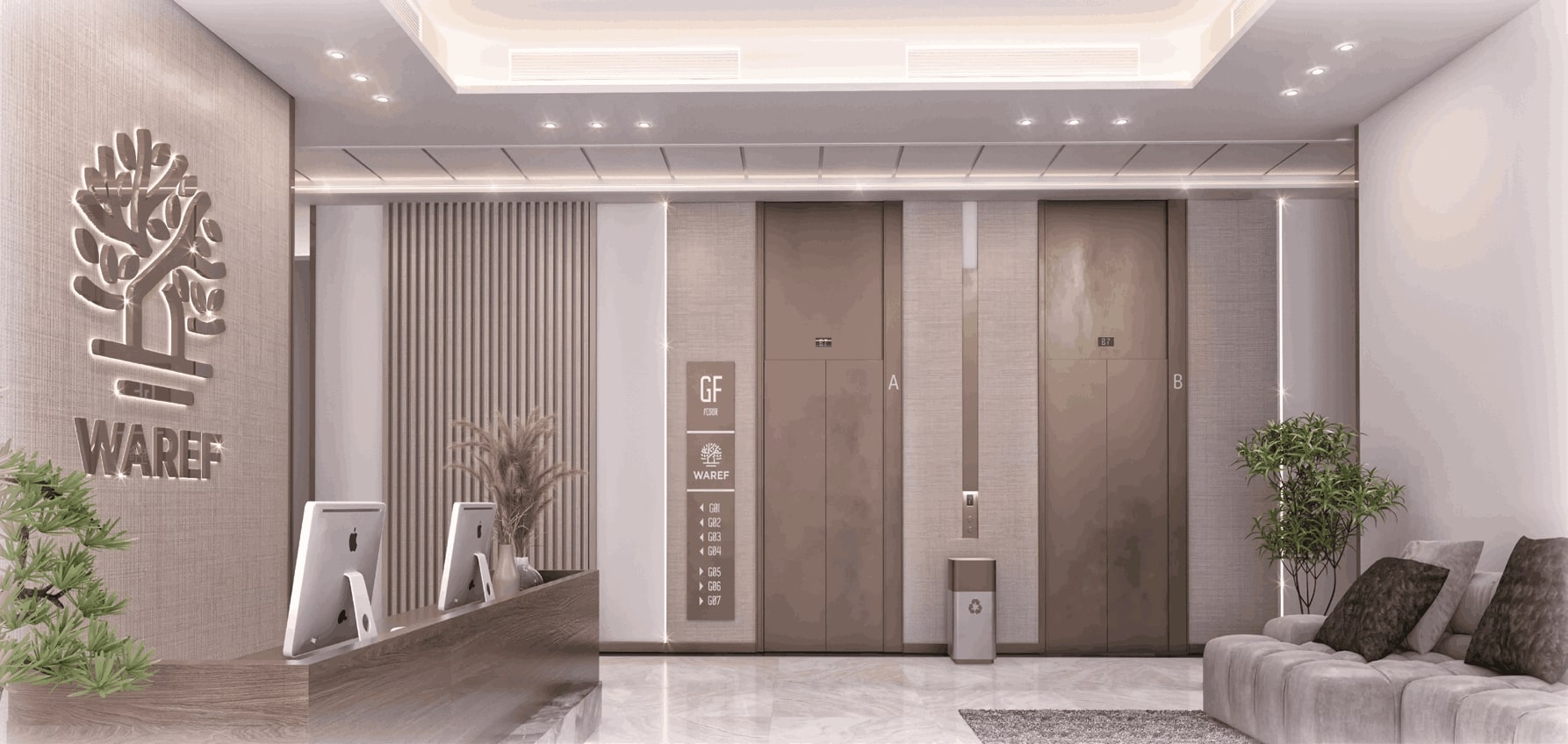 Waref Residences lobby 2