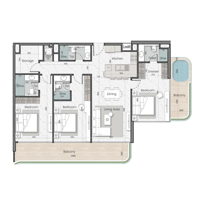 Apartments plan
