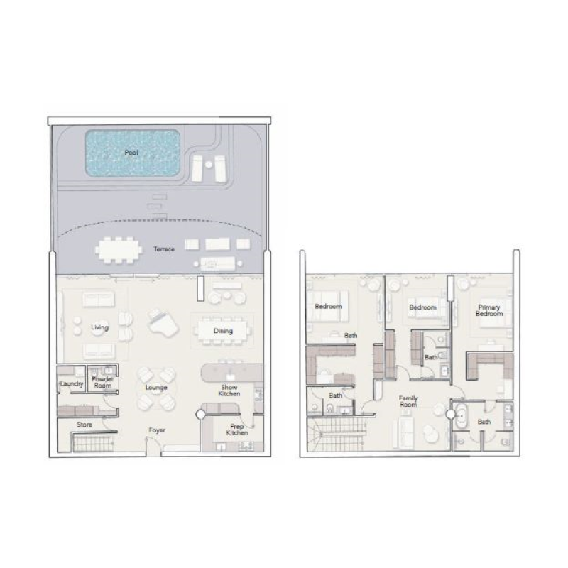 3 Bedroom Duplex plan
