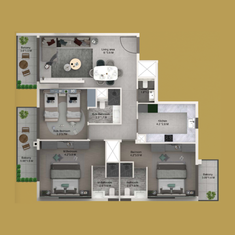 Apartments plan