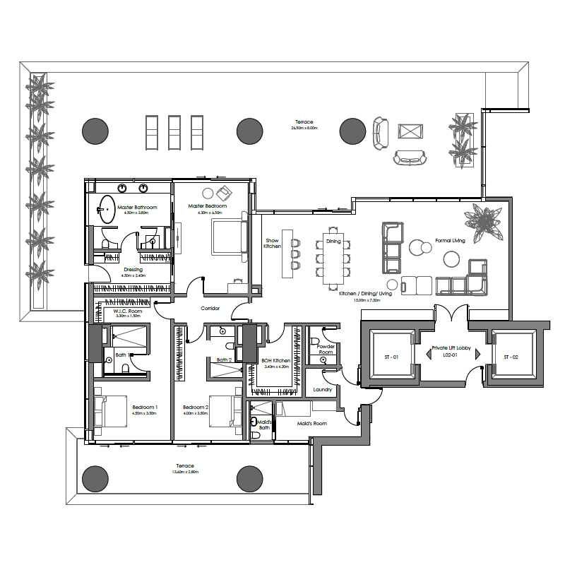 Apartments plan