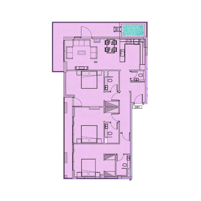 3 bedroom plan