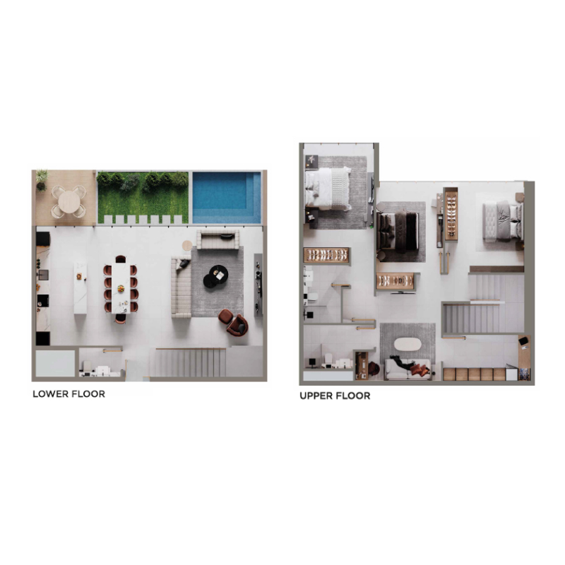 3 Bedroom Duplex plan