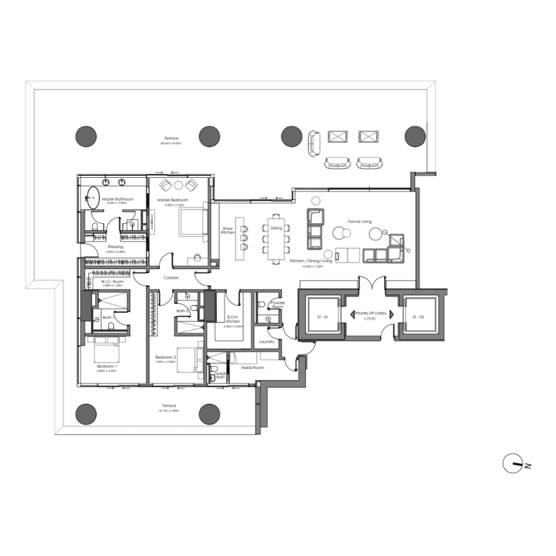 Sky Villa plan