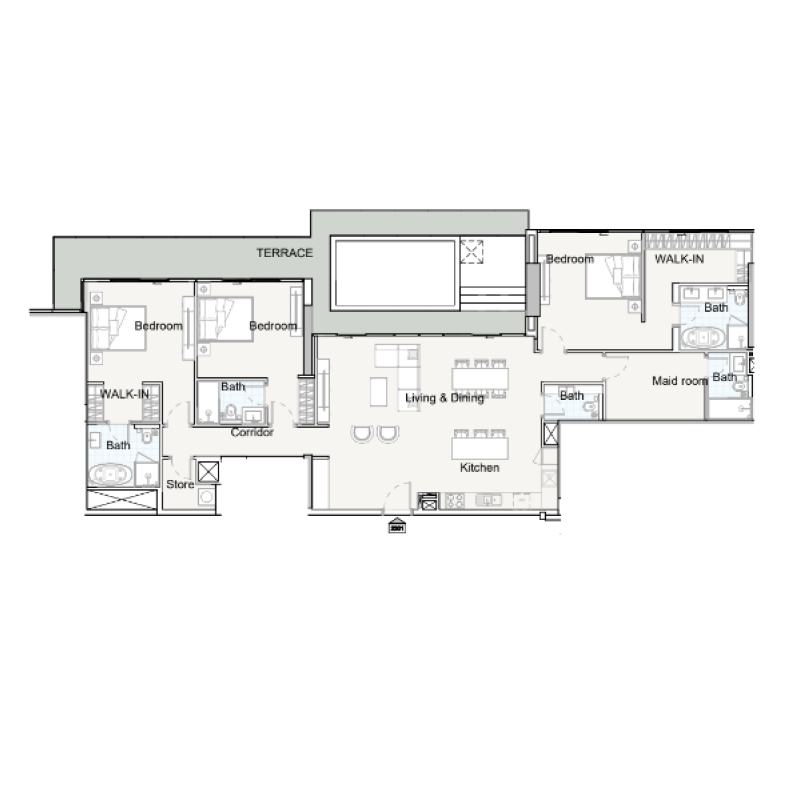 Penthouse plan