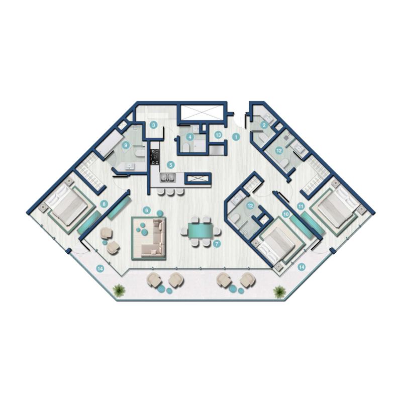 Apartments plan