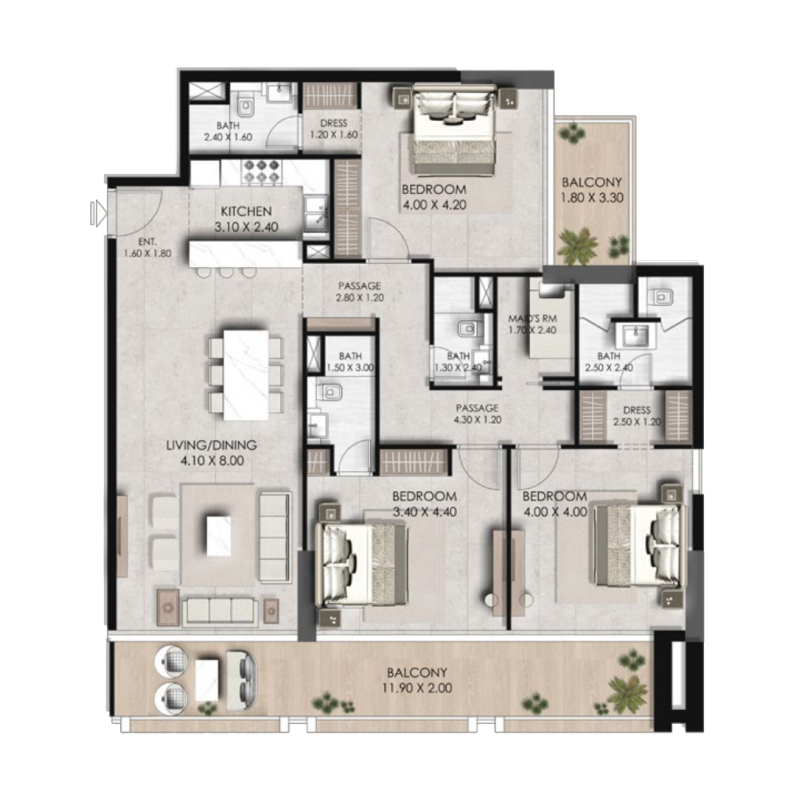 Apartments plan