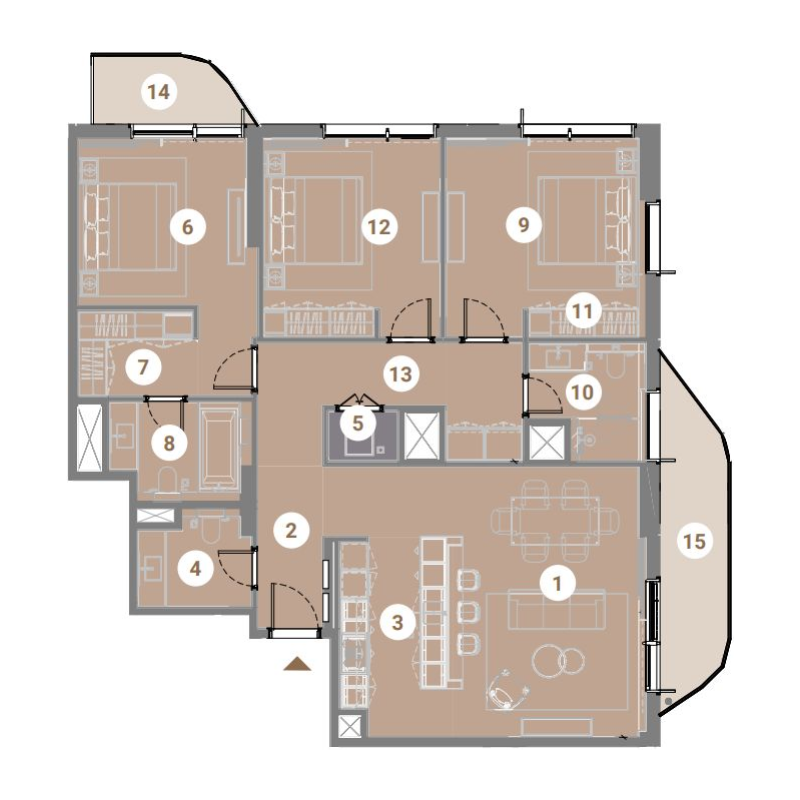 Apartments plan