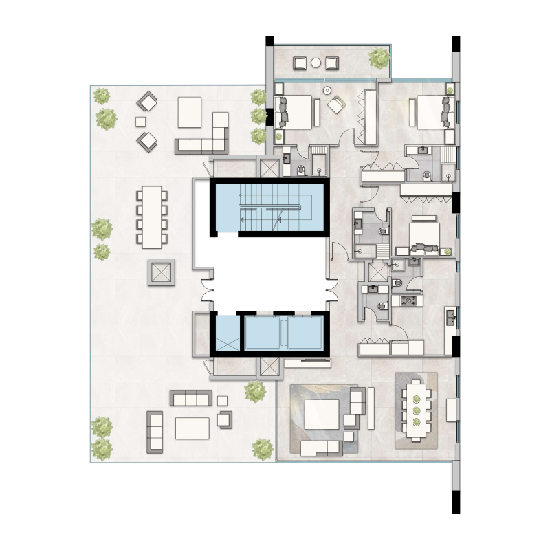 Penthouse plan