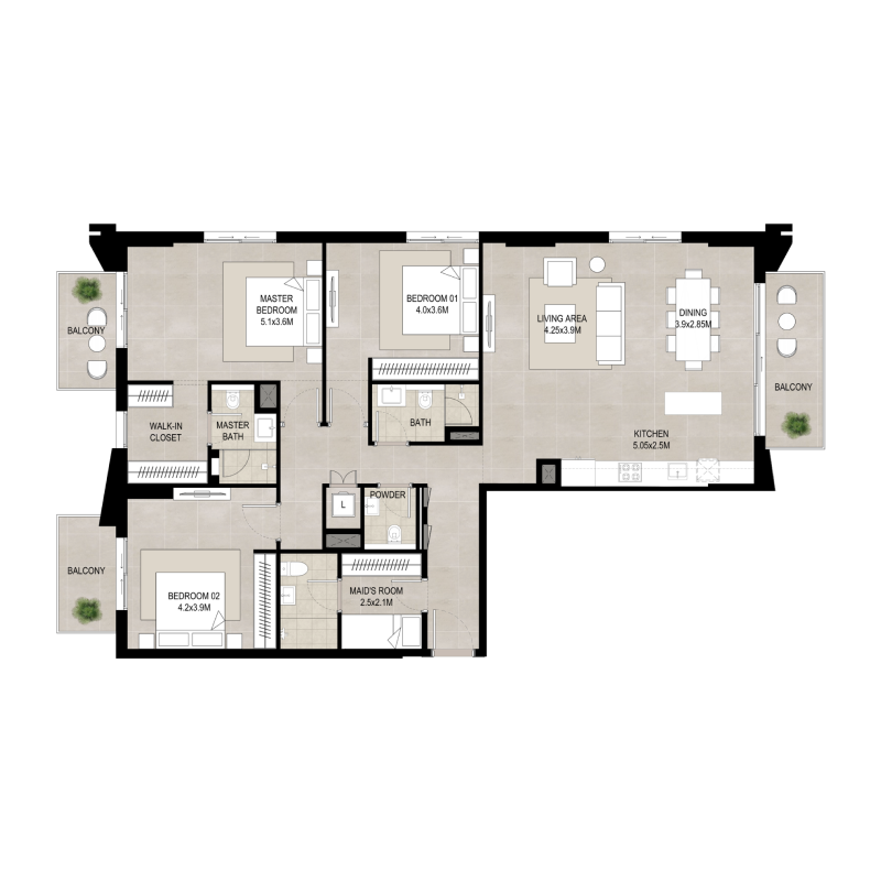 Apartments plan